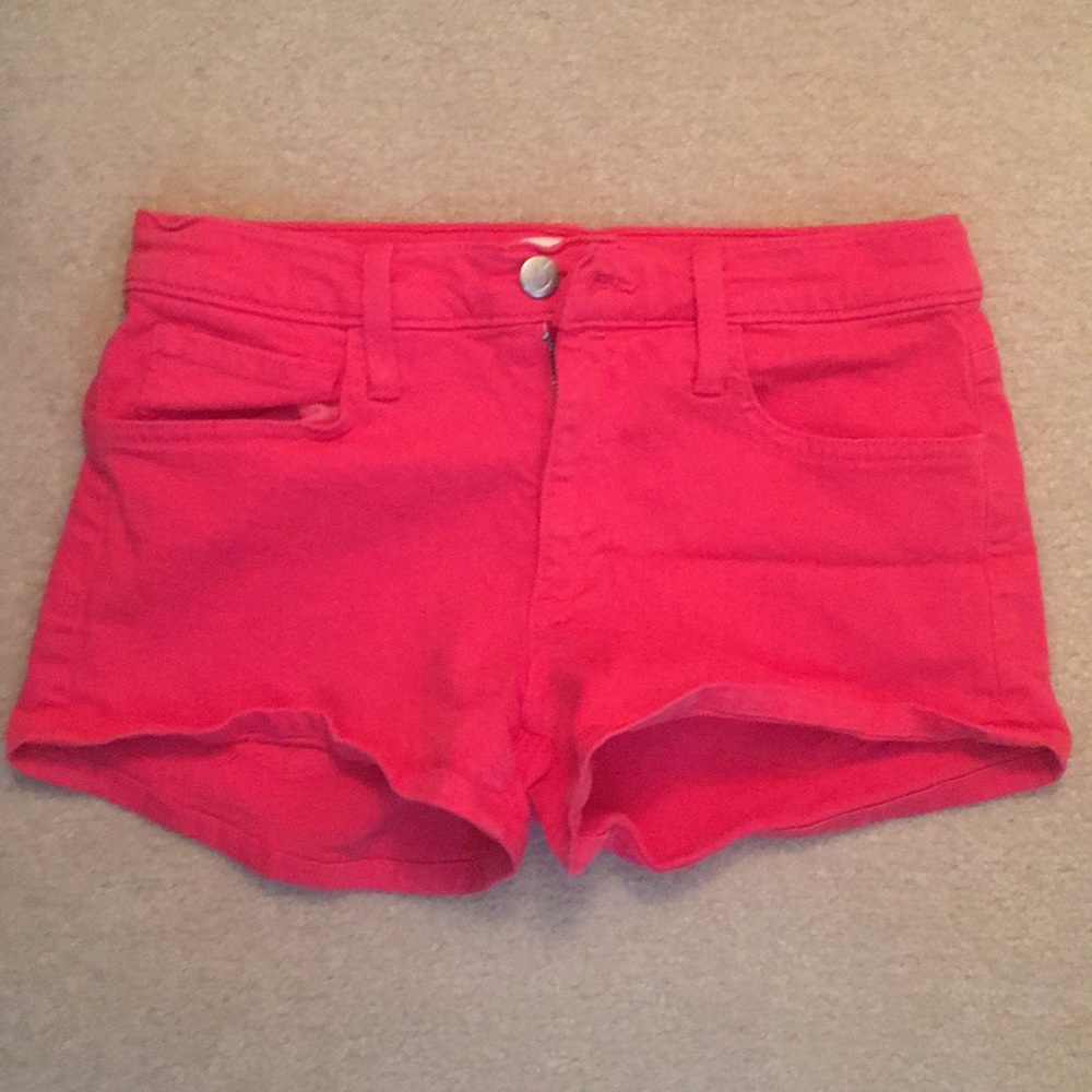 Joes denim pink shorts